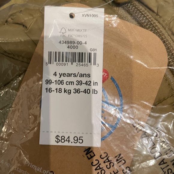 Brand new size 4T or 5T Gap kids dinosaur Primaloft lightweight puffer jacket - Picture 6 of 8